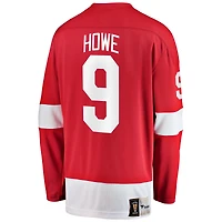 Men's Fanatics Gordie Howe Red Detroit Wings Premier Breakaway Retired - Player Jersey