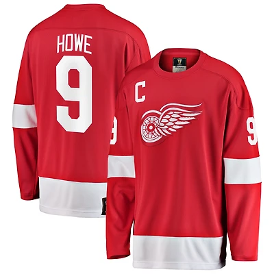 Fanatiques masculins de marque Gordie Howe Red Detroit Wings Premier Breakaway retraité - Maillot joueur