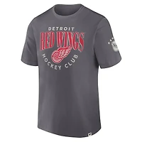 Men's Fanatics Gray Detroit Red Wings Decades Collection Made To Last T-Shirt