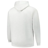 Sweat à capuche en polaire Fanatics Heather Grey Detroit Red Wings pour hommes, grande taille