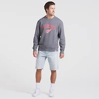 Men's Fanatics Heather Gray Detroit Red Wings Decades Collection Legendary Fleece Pullover Sweatshirt