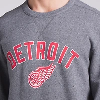 Sweat-shirt en polaire légendaire pour homme Fanatics Heather Grey Detroit Red Wings Decades Collection