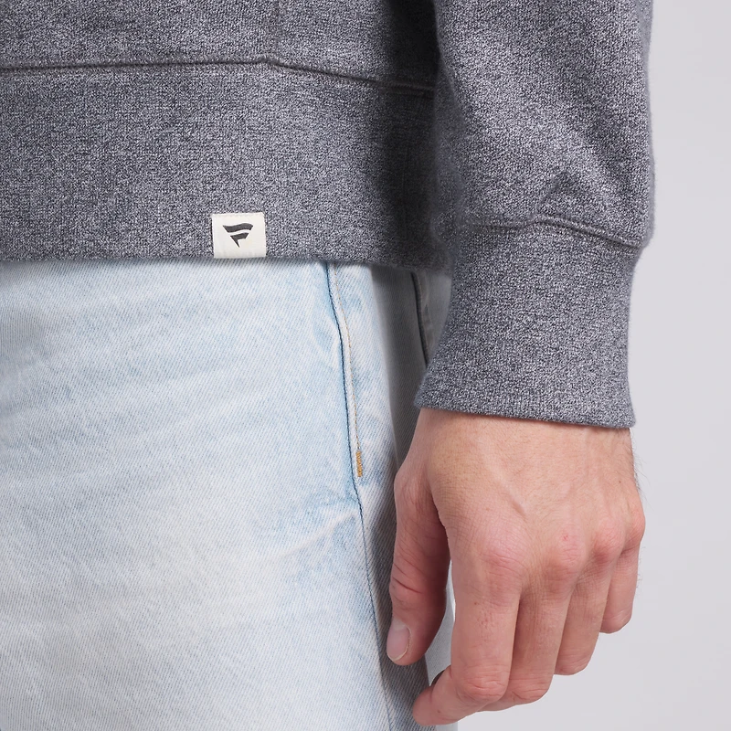 Men's Fanatics Heather Gray Detroit Red Wings Decades Collection Legendary Fleece Pullover Sweatshirt