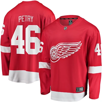 Fanatics pour hommes Jeff Petry Red Detroit Wings Home Breakaway Maillot