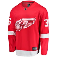 Men's Fanatics John Gibson Red Detroit Wings Home Breakaway Jersey