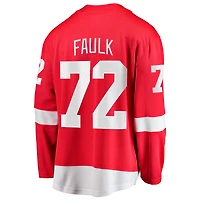 Maillot domicile Breakaway rouge Justin Faulk des Red Wings de Détroit pour homme (Fanatics)