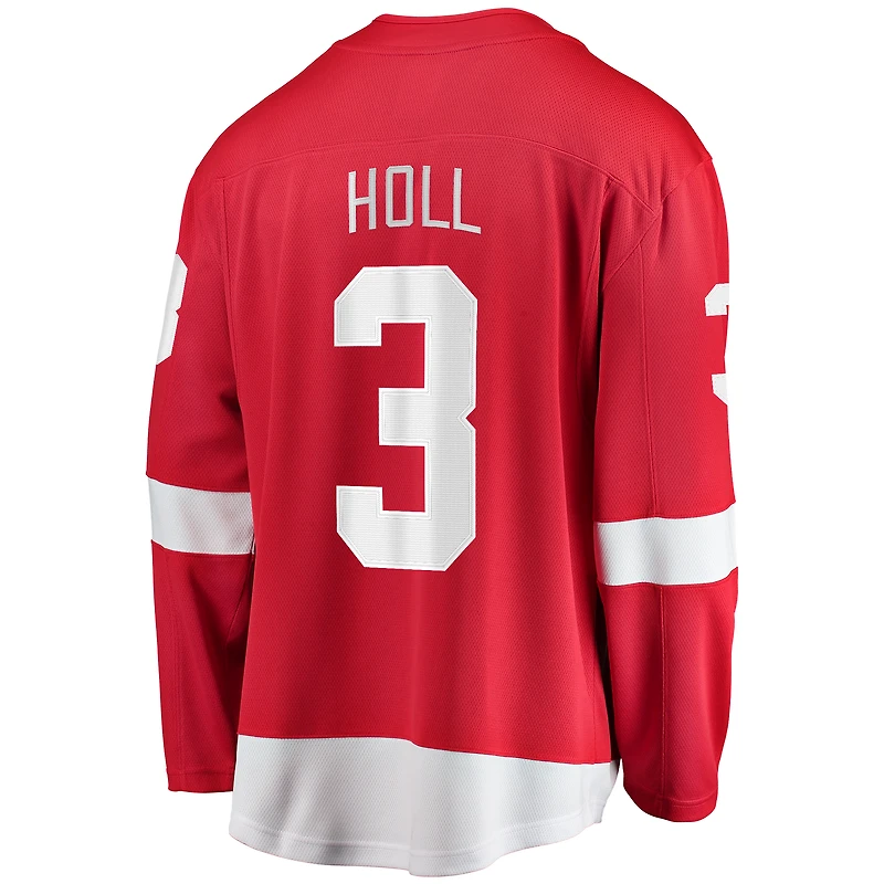 Men's Fanatics Justin Holl Red Detroit Wings Home Breakaway Jersey