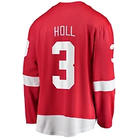 Men's Fanatics Justin Holl Red Detroit Wings Home Breakaway Jersey