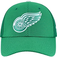 Casquette Flex authentique Pro de la Saint-Patrick des Red Wings Detroit marque Fanatics Kelly Green pour homme