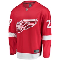 Fanatics pour hommes Michael Rasmussen rouge Detroit Red Wings maillot de joueur échappé à domicile