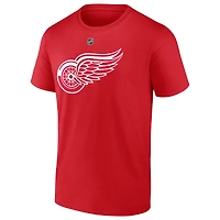 Men's Fanatics Patrick Kane Red Detroit Wings Authentic Stack Name & Number T-Shirt