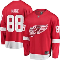 Fanatics pour hommes Patrick Kane rouge Detroit Red Wings maillot de joueur échappé à domicile