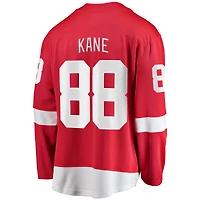 Fanatics pour hommes Patrick Kane rouge Detroit Red Wings maillot de joueur échappé à domicile