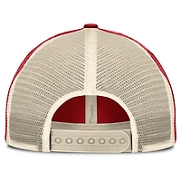 Casquette trucker ajustable Fanatics rouge/naturel Detroit Red Wings Rival pour homme