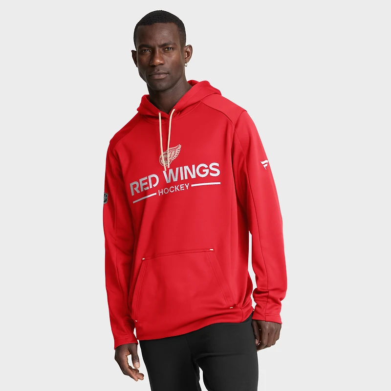 Men's Fanatics Red Detroit Wings Authentic Pro Centennial Rink Hoodie