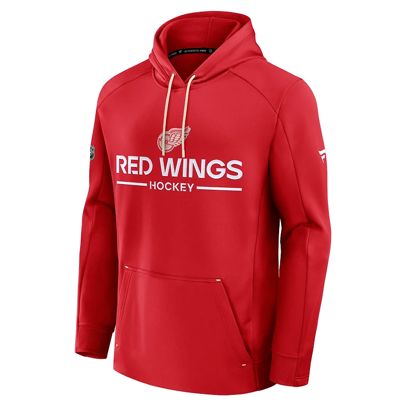 Men's Fanatics Red Detroit Wings Authentic Pro Centennial Rink Hoodie