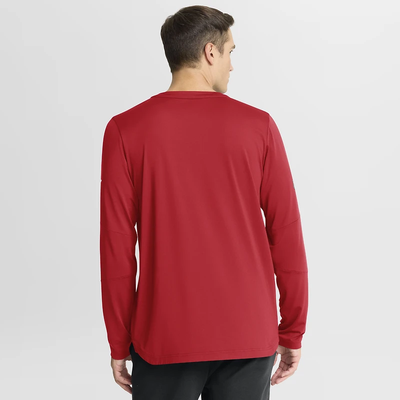 T-shirt à manches longues Fanatics Red Detroit Wings Authentic Pro Centennial Rink Tech pour homme