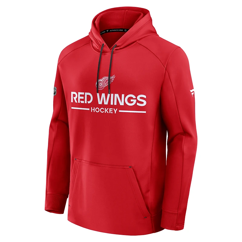 Men's Fanatics Red Detroit Wings Authentic Pro Rink Hoodie