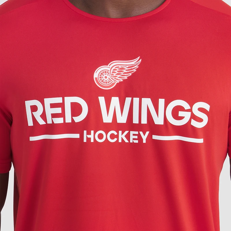 T-shirt technique authentique Pro Rink des Red Wings de Detroit pour homme