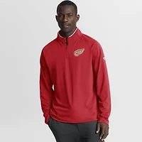 Men's Fanatics Red Detroit Wings Authentic Pro Rink Training Centennial Raglan Quarter-Zip Pullover