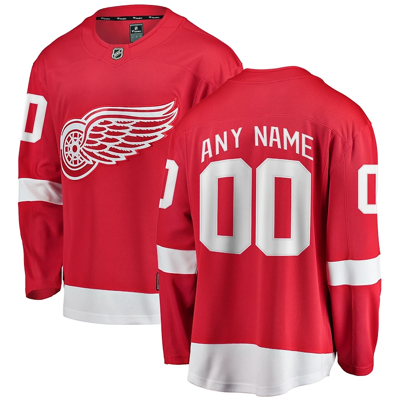 Men's Fanatics Red Detroit Wings Breakaway - Custom Jersey