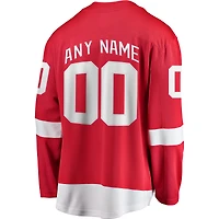 Men's Fanatics Red Detroit Wings Breakaway - Custom Jersey