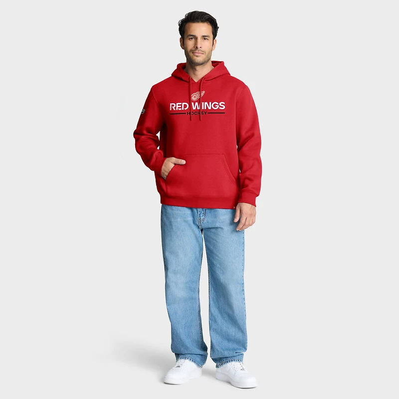 Men's Fanatics Red Detroit Wings Centennial Fleece Hoodie
