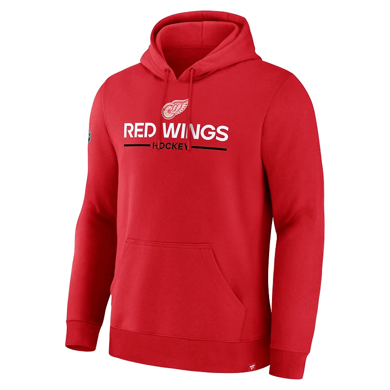Sweat à capuche en polaire rouge Centennial des Red Wings de Detroit pour hommes Fanatics