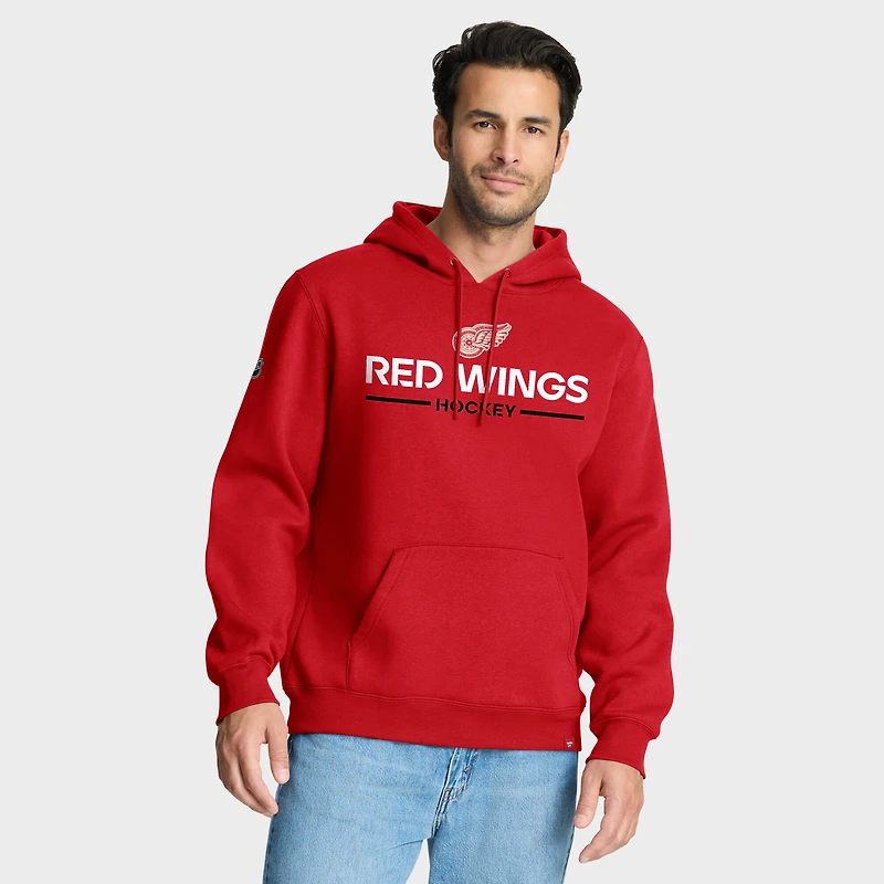 Sweat à capuche en polaire rouge Centennial des Red Wings de Detroit pour hommes Fanatics