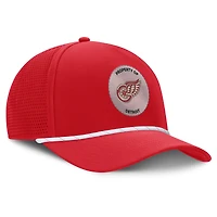 Casquette ajustable à pincement sur le devant pour homme Fanatics Red Detroit Red Wings Centennial