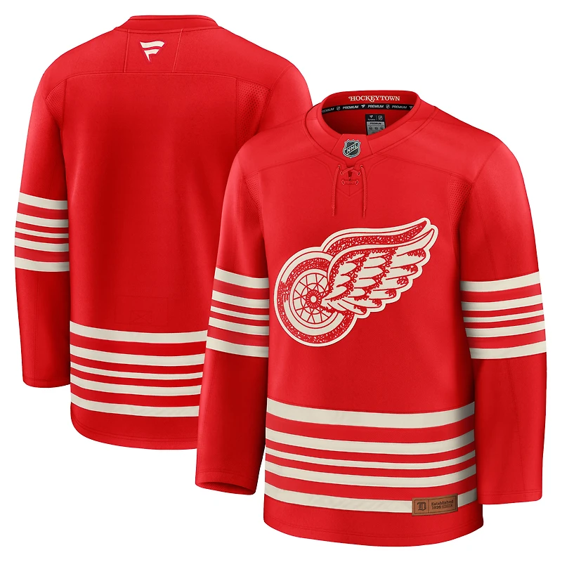 Men's Fanatics Red Detroit Wings Centennial Premium Jersey