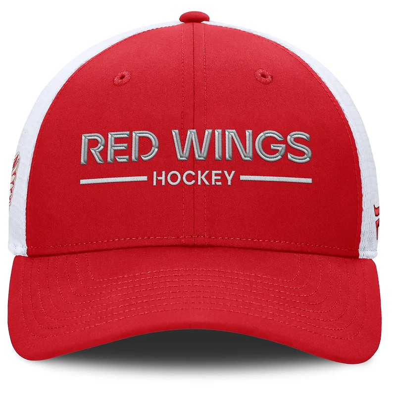 Casquette ajustable Centennial Trucker des Red Wings de Detroit pour hommes Fanatics Red