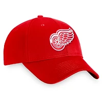 Casquette réglable Fanatics Red Detroit Red Wings Core pour hommes