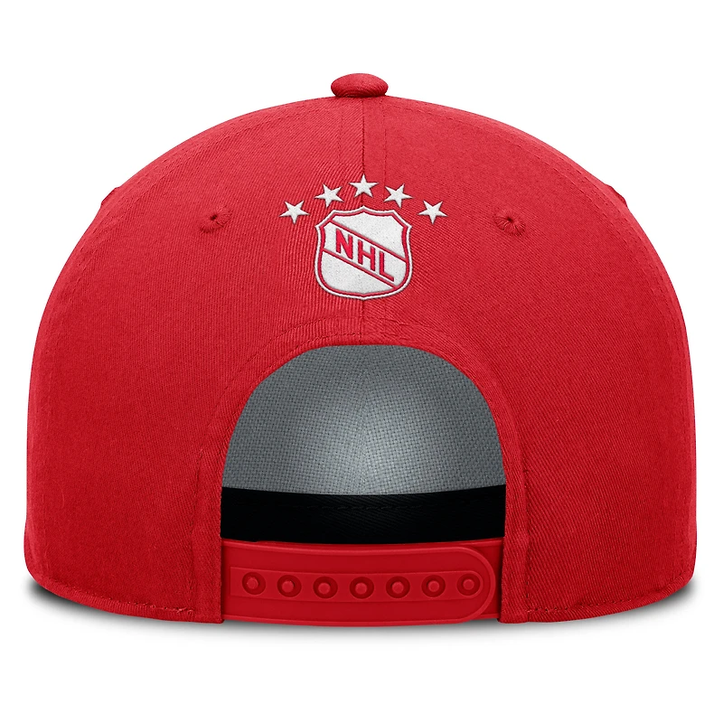 Casquette ajustable en corde A-Frame pour homme Fanatics Red Detroit Red Wings Decades Collection