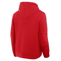 Men's Fanatics Red Detroit Wings Decades Collection Tradition Fleece Pullover Hoodie