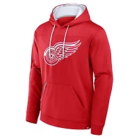 Sweat à capuche rouge Detroit Red Wings Defender pour hommes Fanatics