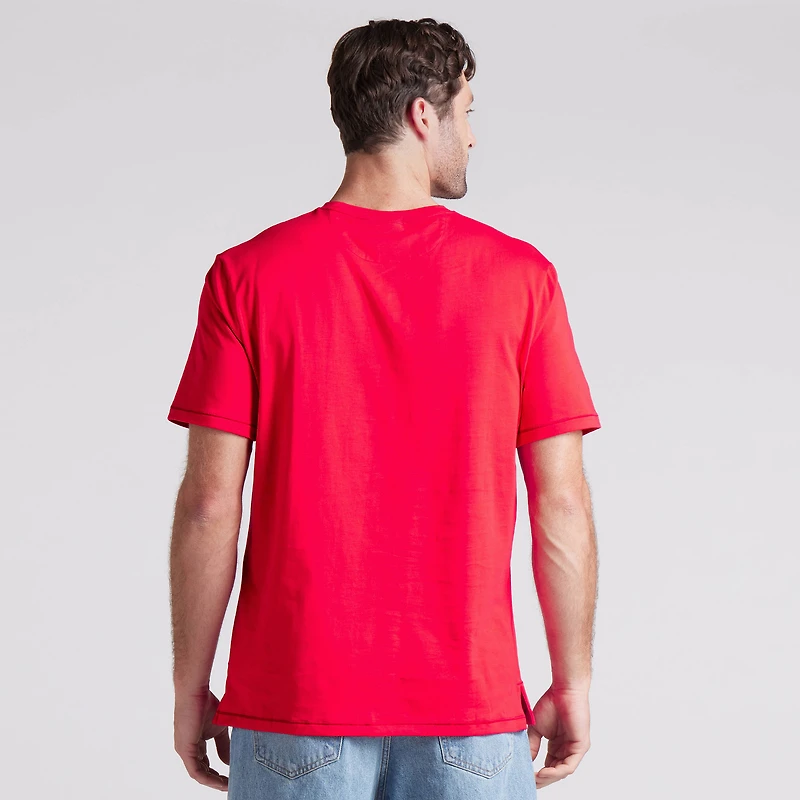 Men's Fanatics Red Detroit Wings Elevated Pima T-Shirt