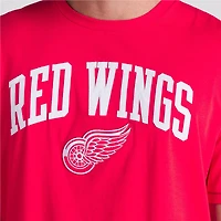 T-shirt Pima surélevé pour hommes Fanatics Red Detroit Wings