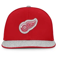 Men's Fanatics Red Detroit Red Wings Fundamentals Loden Snapback Hat