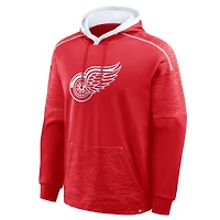 Men's Fanatics Red Detroit Wings Goaltender Defender Pullover Hoodie