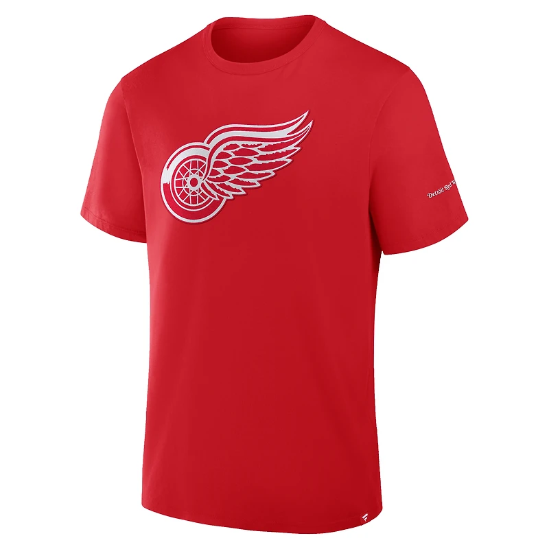 Men's Fanatics Red Detroit Wings Hat Trick Legacy T-Shirt