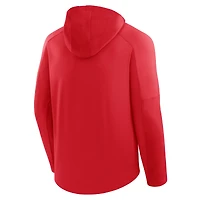 Men's Fanatics Red Detroit Wings Penalty Shot Long Sleeve Hoodie T-Shirt