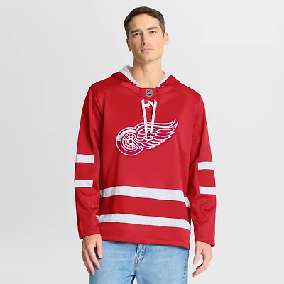 Men's Fanatics Red Detroit Wings Prime Time Fleece Hoodie