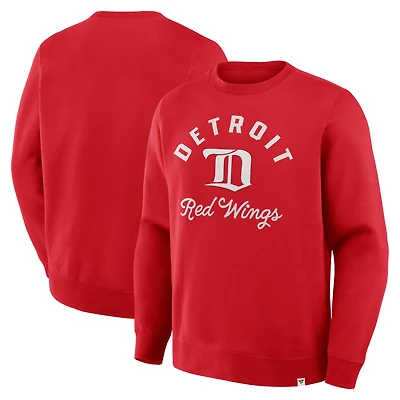 Sweat-shirt vintage Stickler des Red Wings de Detroit pour hommes
