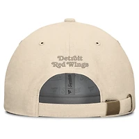 Casquette ajustable en toile pour homme Fanatics Tan Detroit Red Wings Front Office