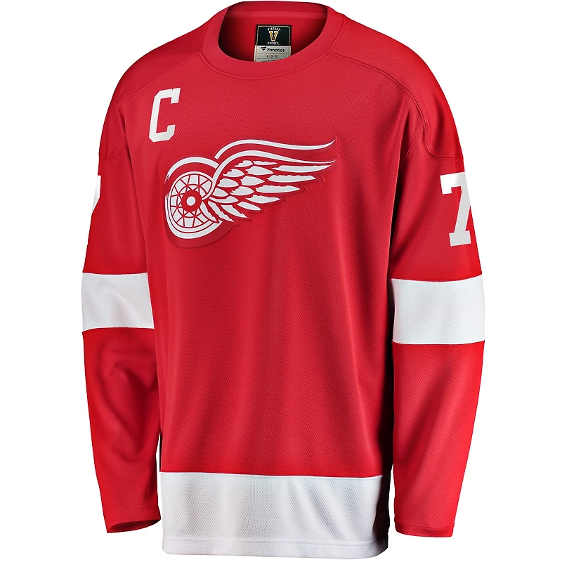 Maillot Fanatics pour homme Ted Lindsay, joueur retraité des Red Wings de Détroit - Premier Breakaway