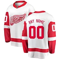 Men's Fanatics White Detroit Red Wings Breakaway - Custom Jersey
