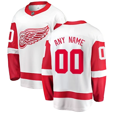 Men's Fanatics White Detroit Red Wings Breakaway - Custom Jersey