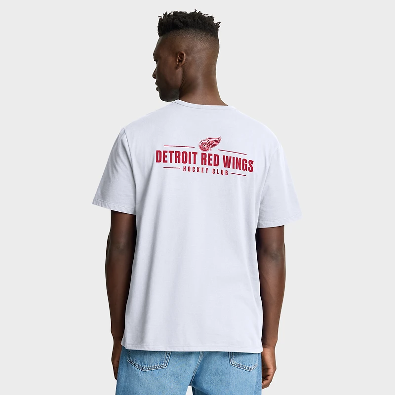 T-shirt blanc Fanatics pour homme des Red Wings de Detroit « Crash The Net Legacy »