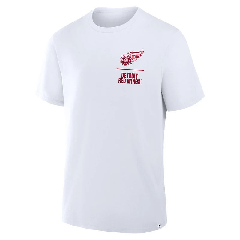Men's Fanatics White Detroit Red Wings Crash The Net Legacy T-Shirt